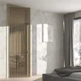 Межкомнатная алюминиевая дверь Loft-S 18 стекло прозрачное бесцветное