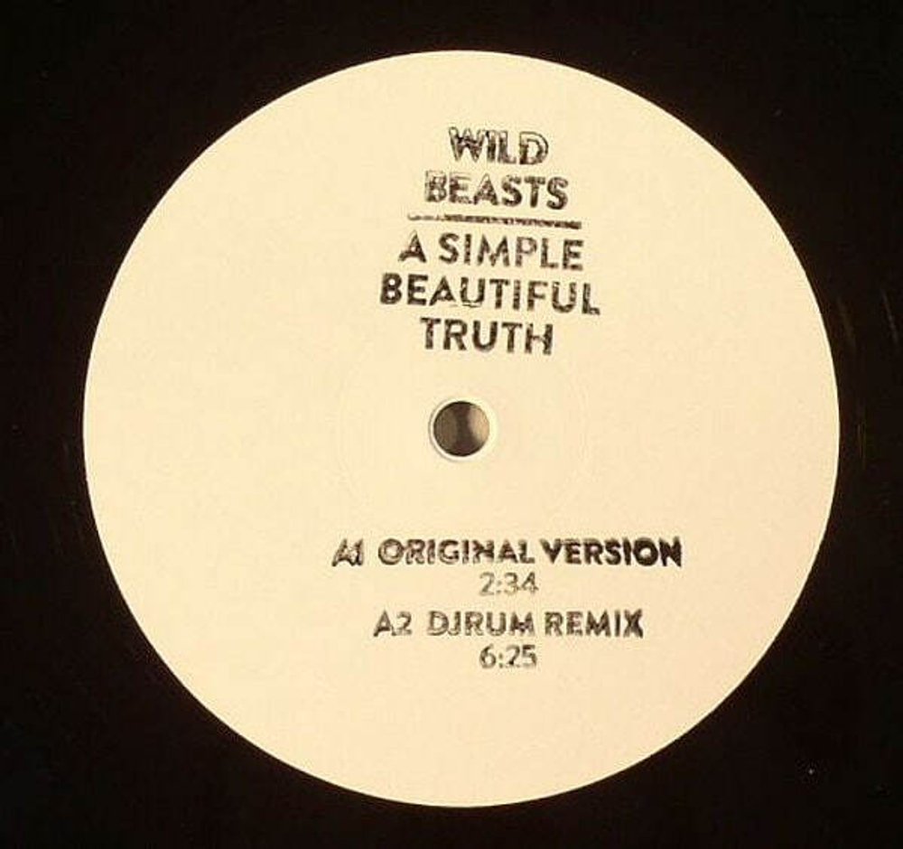 Wild Beasts - A Simple Beautiful Truth - 12' single