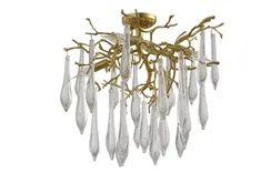 Потолочная люстра Reina REINA PL5 D600 GOLD PEARL Crystal Lux