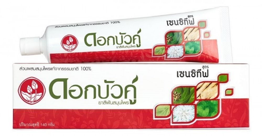 Зубная паста Twin Lotus Dok Bua Ku Для чувствительных зубов 90 гр