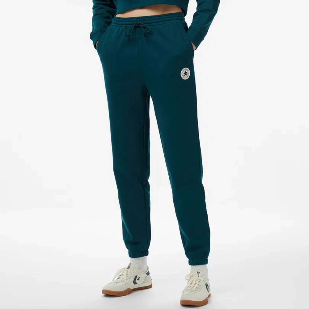 Женские зеленые спортивные штаны Converse- CONVERSE