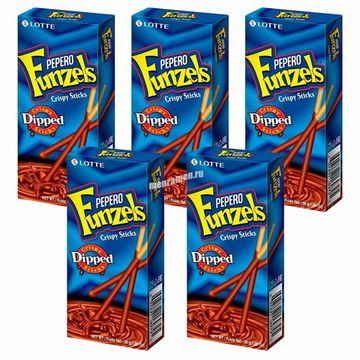 Палочки Lotte Funzels в молочном шоколаде, 30 г