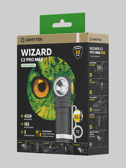 фонарь Armytek Wizard C2 Pro Max Magnet USB LR (белый) F06702C