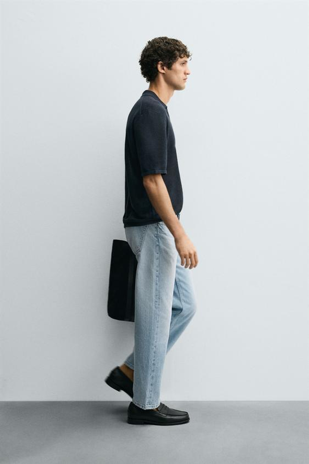 ZARA ДЖИНСЫ STRAIGHT FIT REGULAR, ГОЛУБОЙ