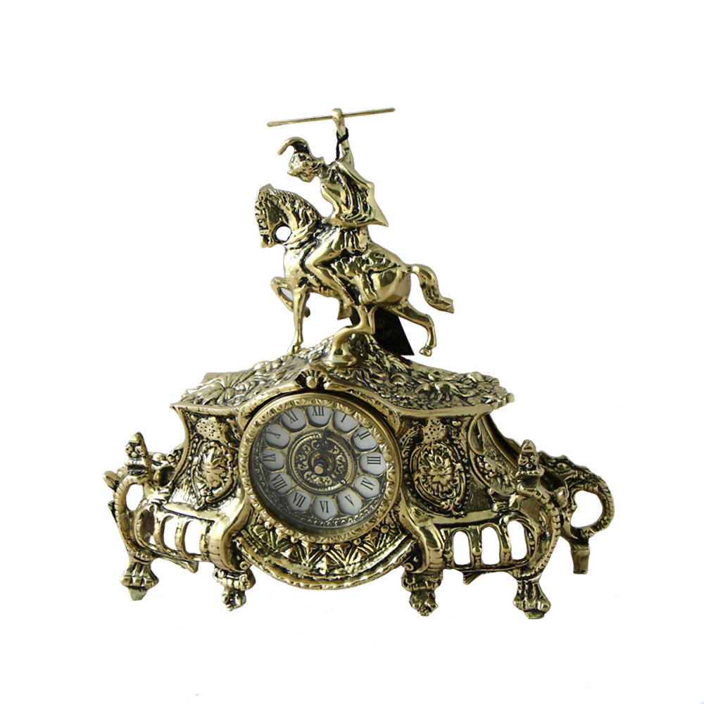 Bello De Bronze Каминные часы с канделябрами "Коша"