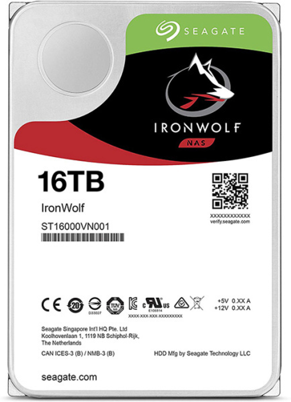Жесткий диск 16TB SATA 6Gb/s Seagate ST16000VN001