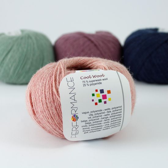 Пряжа Cool Wool 4-ply PERFORMANCE (75% шерсть супервош, 25% полиамид)