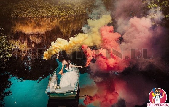 Цветной дым / огонь