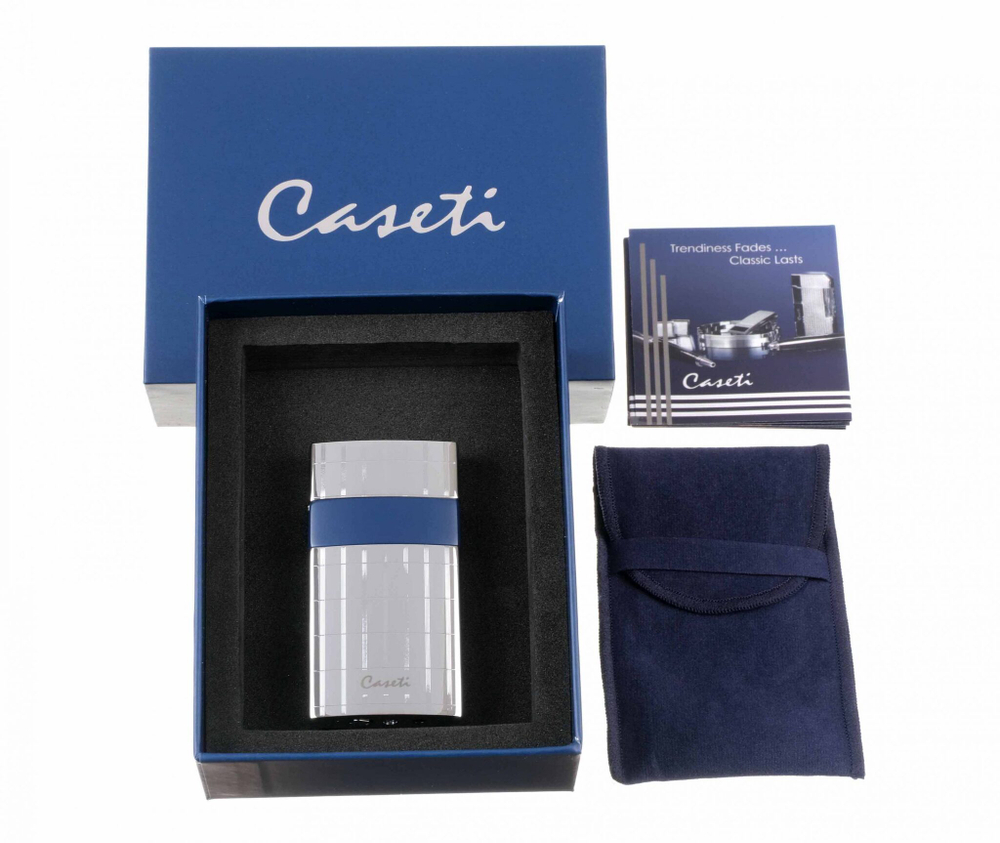 Зажигалка Caseti сигарная турбо, серебристая CA438-4