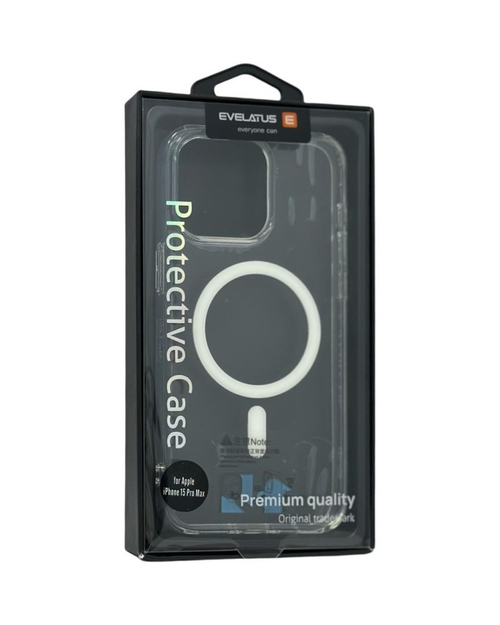 Накладка для i-Phone 15 Pro Max Evelatus Magsafe прозрачный
