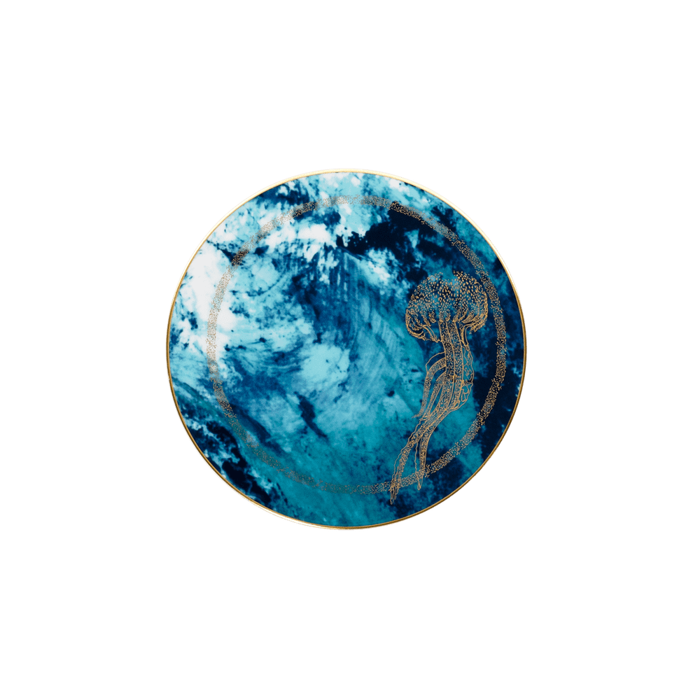 Тарелка для хлеба Haviland Ocean Bleu Jellyfish