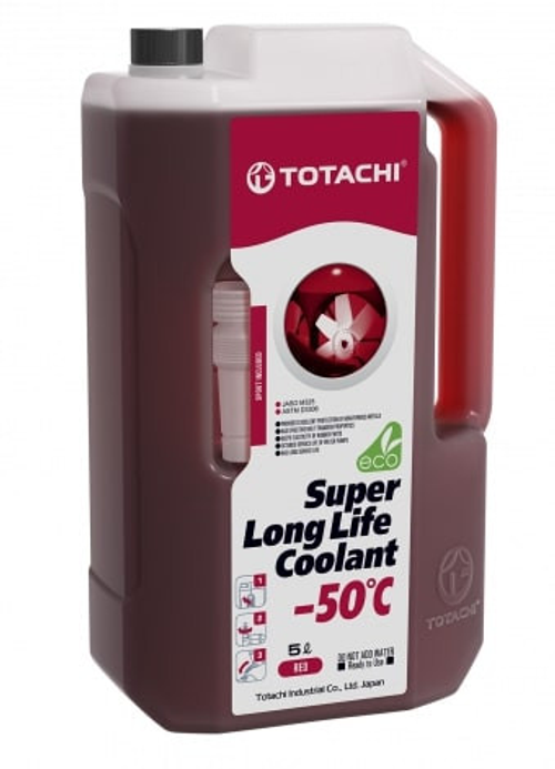 Антифриз Totachi Super Long Life Coolant Red -50°C, красный, 5 л