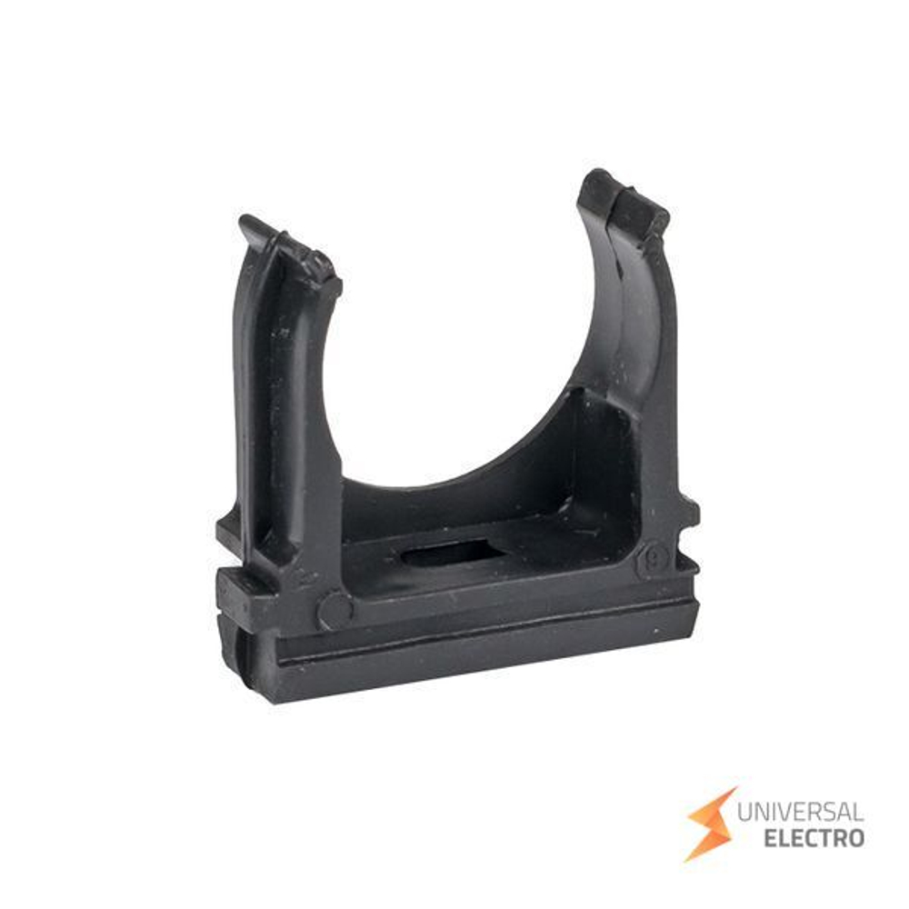 Крепеж-клипса d25 мм (10 шт) черная EKF-Plast