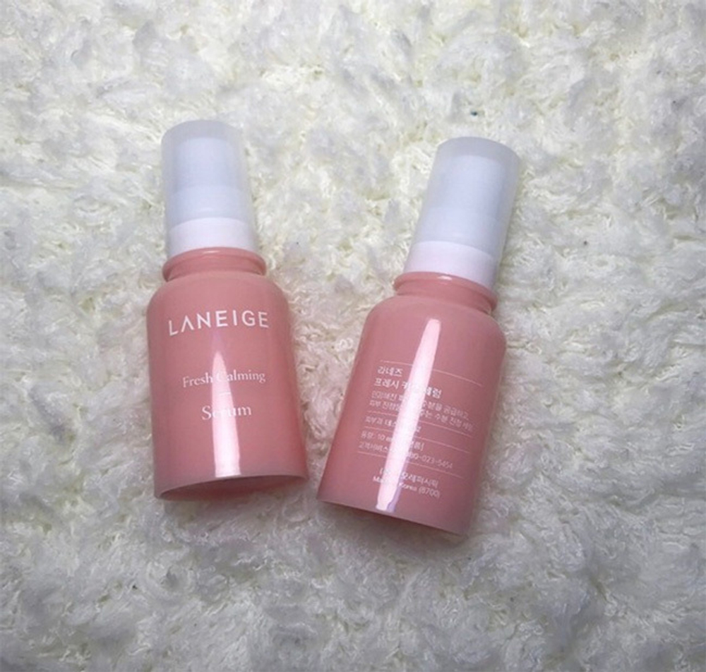 Laneige fresh calming serum - Безмасляная успокаивающая сывортока с экстрактом личи (travel)