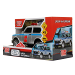 Модель ин. пласт. "Lada 4x4 Urban.Полиция" 19,5см, свет-звук, 2 кноп, коробка URBANBLACK-20PLPOL-SR (Те