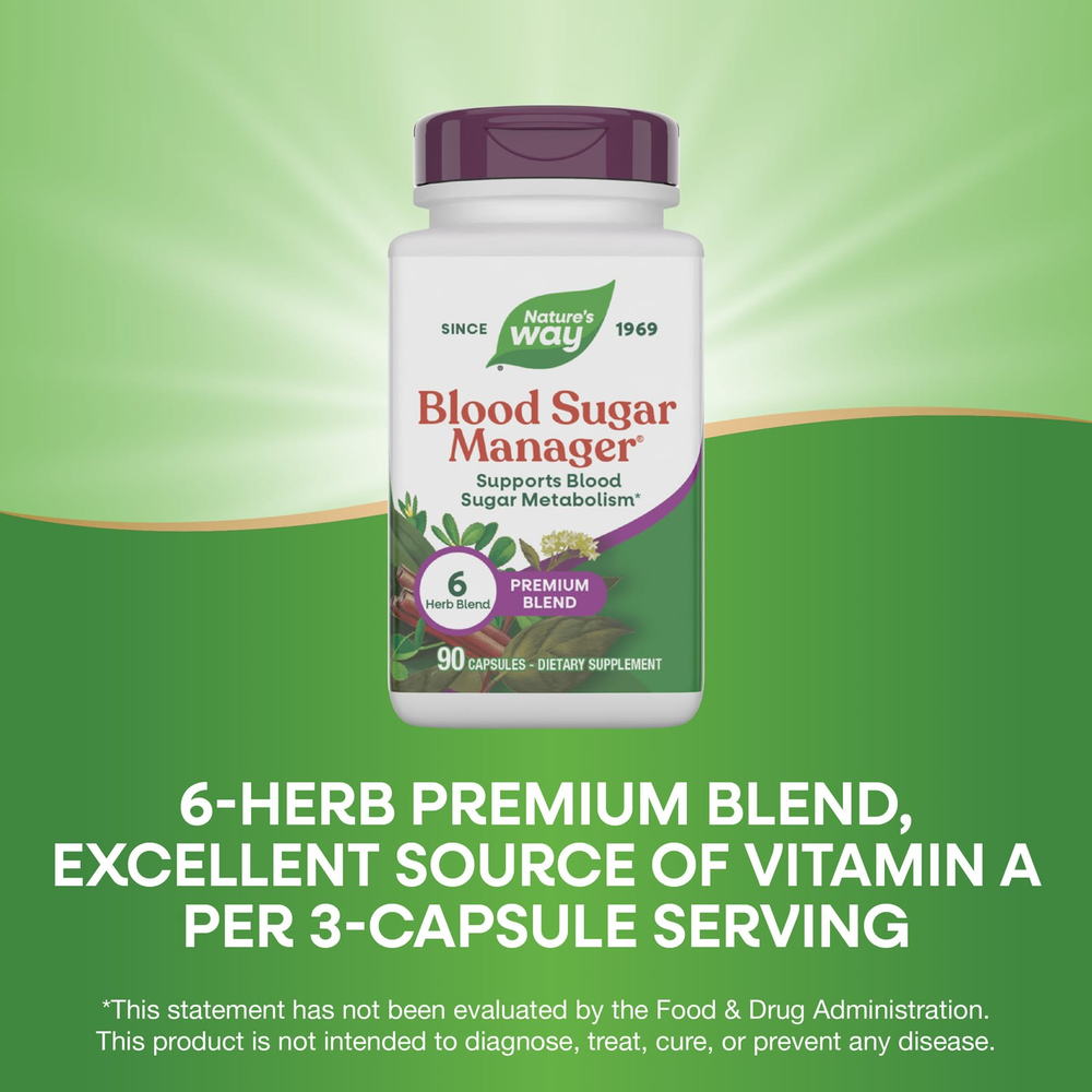 Nature's Way, Blood Sugar Management®, 90 капсул