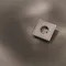 Накладка для розетки с заземлением и защитными шторками Voltum S70 Metal Платина VLSM000710