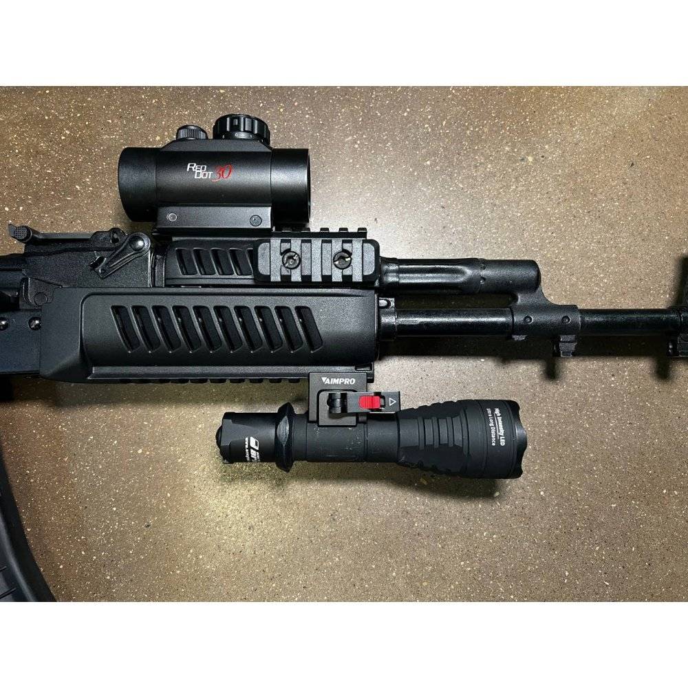 Быстросъемный кронштейн Aimpro для подствольного тактического фонаря с диаметром корпуса 25,4мм (Weaver/Picatinny)