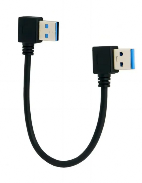 Кабель USB 3.0 type A - Type A угловой, Left to right, 60см
