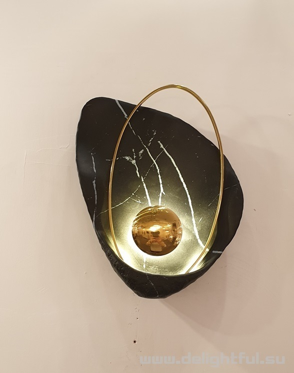 Светильник настенный Pearl Ginger & Jagger 2017 Pearl Wall Lamp ( черный  )