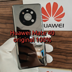 Крышка для Huawei Mate 40 (заднее стекло) "Оригинал 100%" цвет: Чёрный