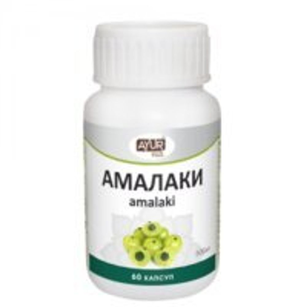 Таблетки Ayur Plus Амалаки иммуномодулятор и омолаживающее средство  60 шт