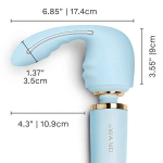Голубая насадка 11см Flexi для массажера Le Wand LW-041