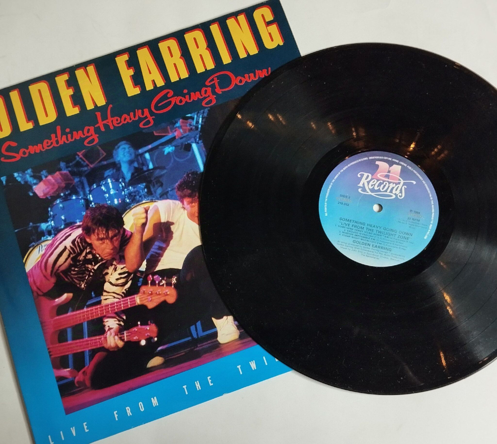 Винтажная виниловая пластинка LP Golden Earring Something Heavy Going Down (Holland 1984)