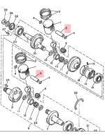 Палец поршневой Yamaha VK540, Venture/SX 500/600/700