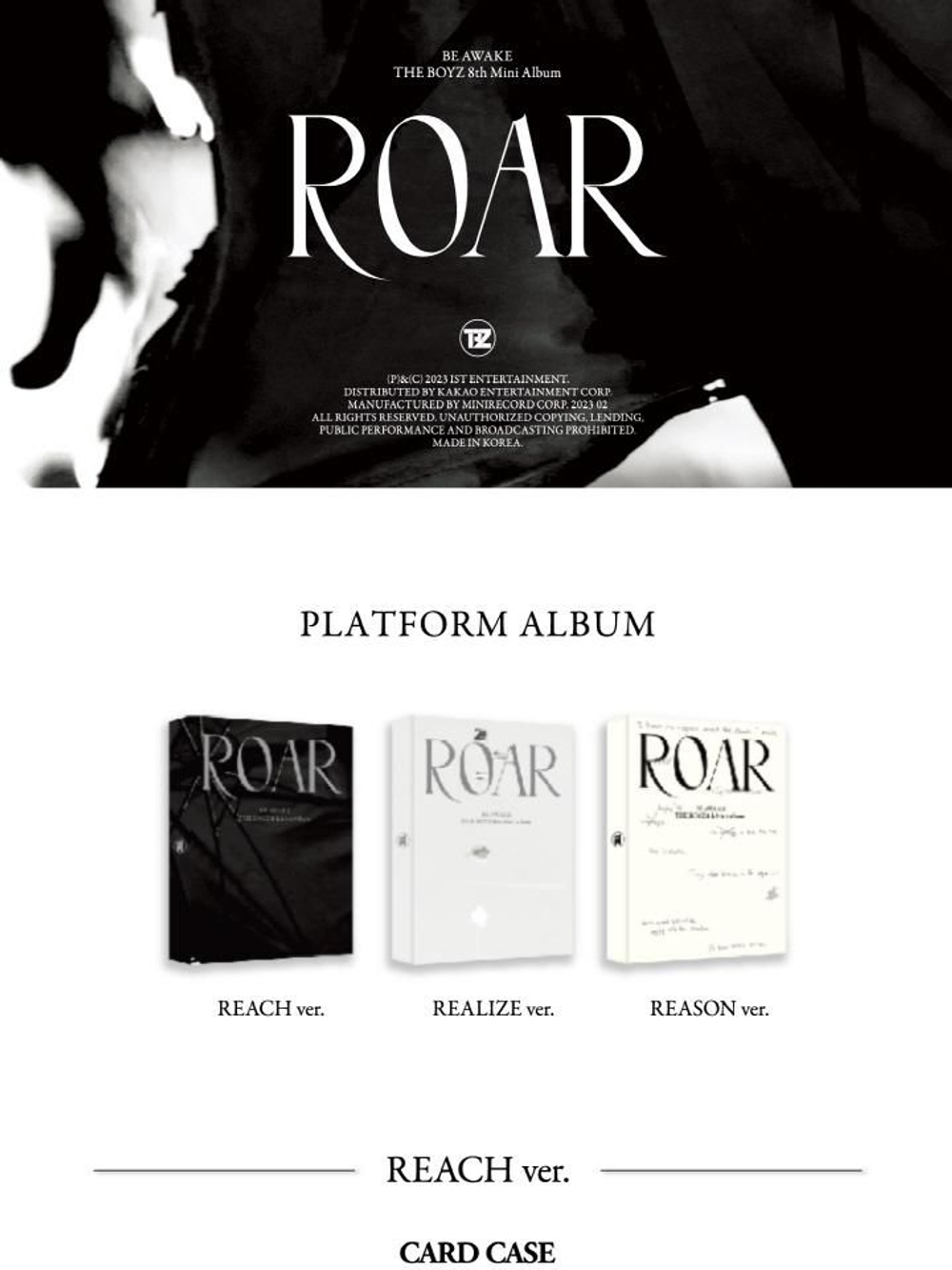 Альбом THE BOYZ - BE AWAKE 8th Mini Album PLATFORM 3 Version SET