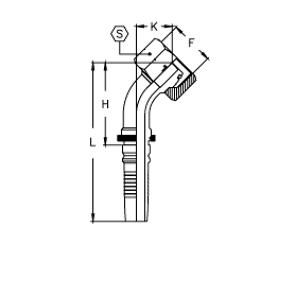 Фитинг DN 32 DKO-S (Г) 52x2 38 (45) Interlock