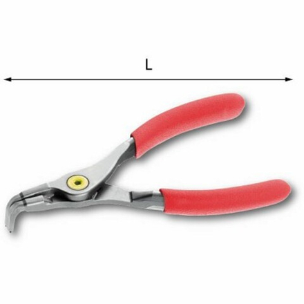 128 PN 40-100 Клещи для cтопорных колец изогнутые 40-100мм., USAG (Италия)