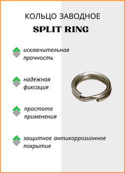 Заводное кольцо Fish Crystal  SPLIT RING 6008 №10 ( 5 упаковок )