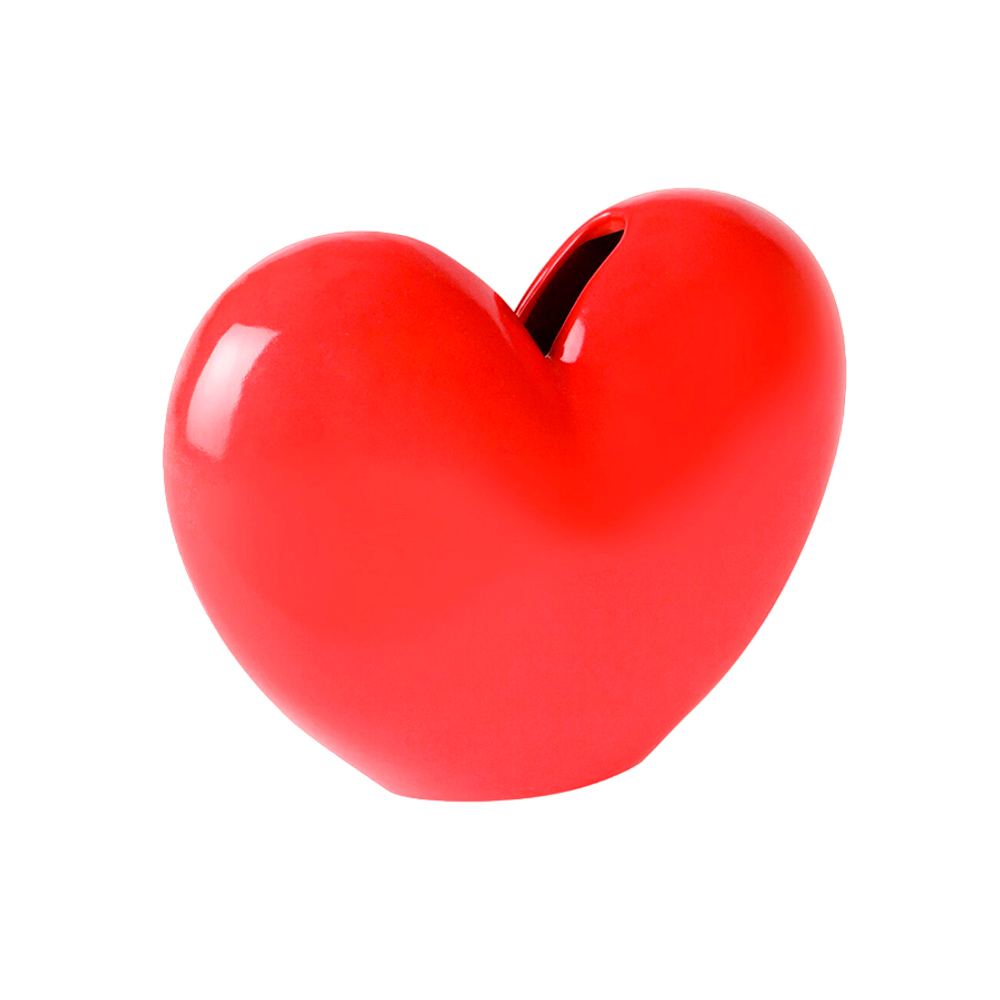 Ваза для цветов 15.5см Doiy Love красная
