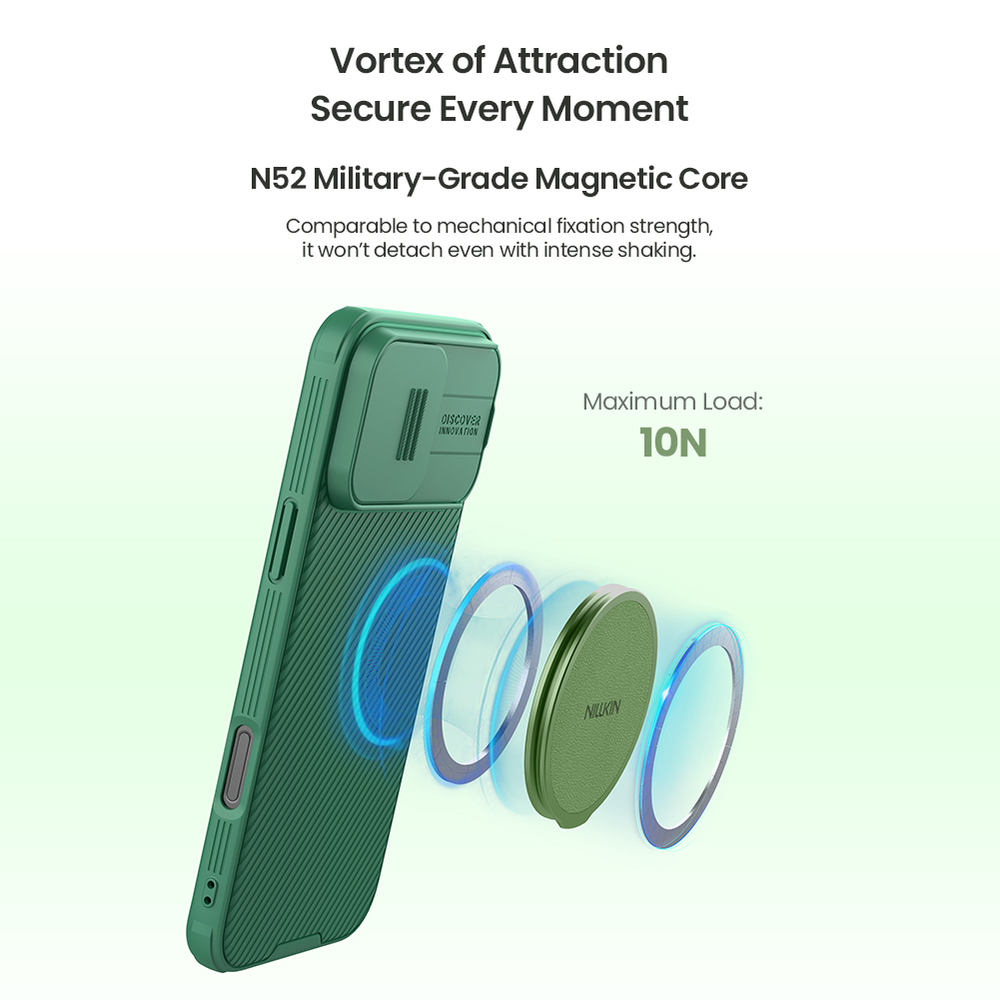 Магнитная подставка держатель для смартфона (черный цвет) от Nillkin, серия Dual-Magnet Grip Holder