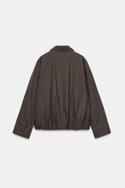 ZARA БОМБЕР В КЛЕТКУ — ZW COLLECTION, КОРИЧНЕВЫЙ