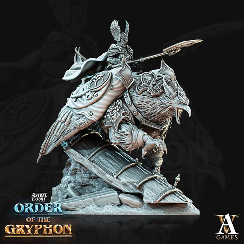 Grand Alliance Order Cities of Sigmar Empire Воитель на грифоне миниатюра для dnd, днд, pathfinder, фентези, Настольная игра, НРИ, Варгейм, РПГ