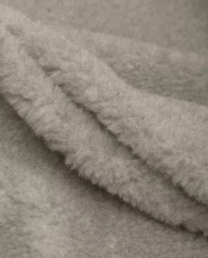 Мех шерстяной, 550 г/м2, шерсть-50%, п/э-50%, пр-во Беларусь, ш. 150 см, серый