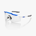 Очки спортивные 100% Speedcraft SL Matte White Metallic Blue / HIPER Blue Multilayer Mirror Lens