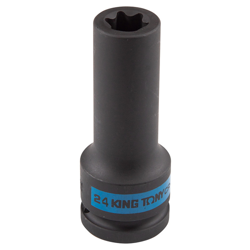 KING TONY (647524M) Головка торцевая ударная глубокая TORX Е-стандарт 3/4", E24