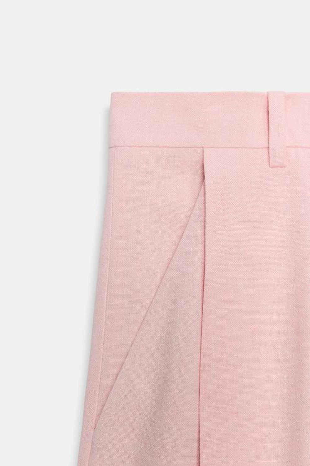 ZARA БРЮКИ С ЗАЩИПАМИ — ZW COLLECTION, РОЗОВЫЙ