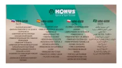 Дальномер Konus Mini-600B - упаковка с текстом на русском и английском