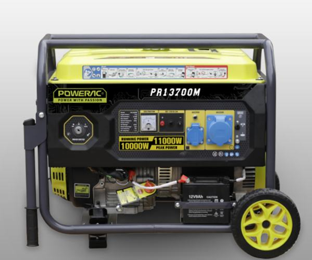 Генератор бензиновый Powerac PR13700LE-M