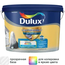 Краска фасадная Dulux Weathershield Extraflex матовая база BC