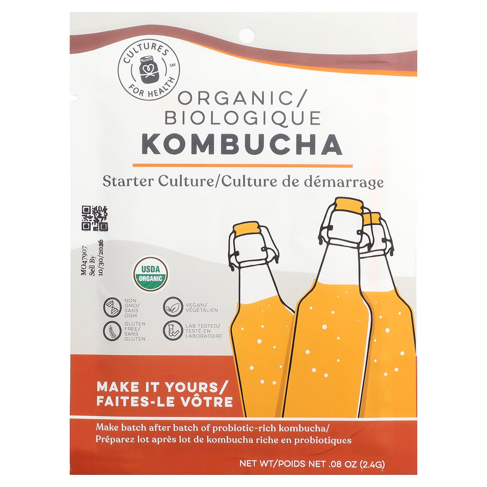 Cultures for Health, комбуча, 2,4 г (0,08 унции)