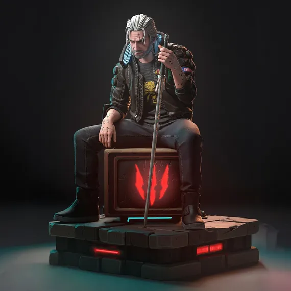 Geralt SAMURAI - The Witcher / Cyberpunk 2077