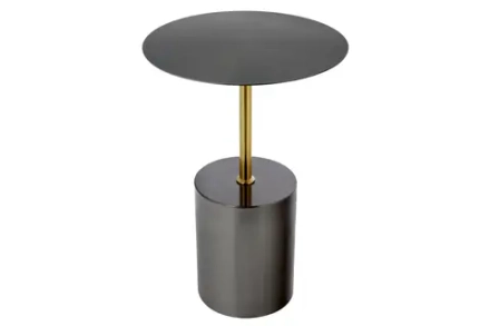 Кофейный столик Bradex Home Solid диам.40см x 58см, чёрный, металл