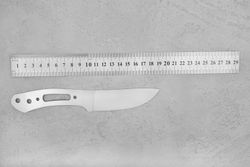Клинок для ножа, модель "Rook" из стали Х12МФ 60-61HRC