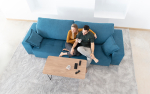 Диван Paradis 4pl ножки - пластик Black 3 cm