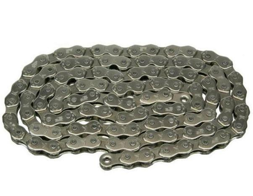 Цепь 1/2"x3/32", 110зв., серебристая, для Single Speed, звенья  в виде черепицы, инд.упак.HL-810